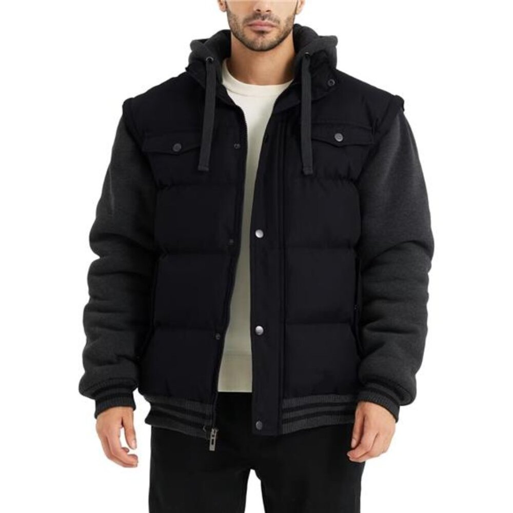 Men's Hooded Winter Coats Water Resistant Warm Thicken Insulated